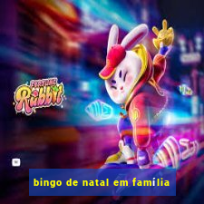 bingo de natal em família